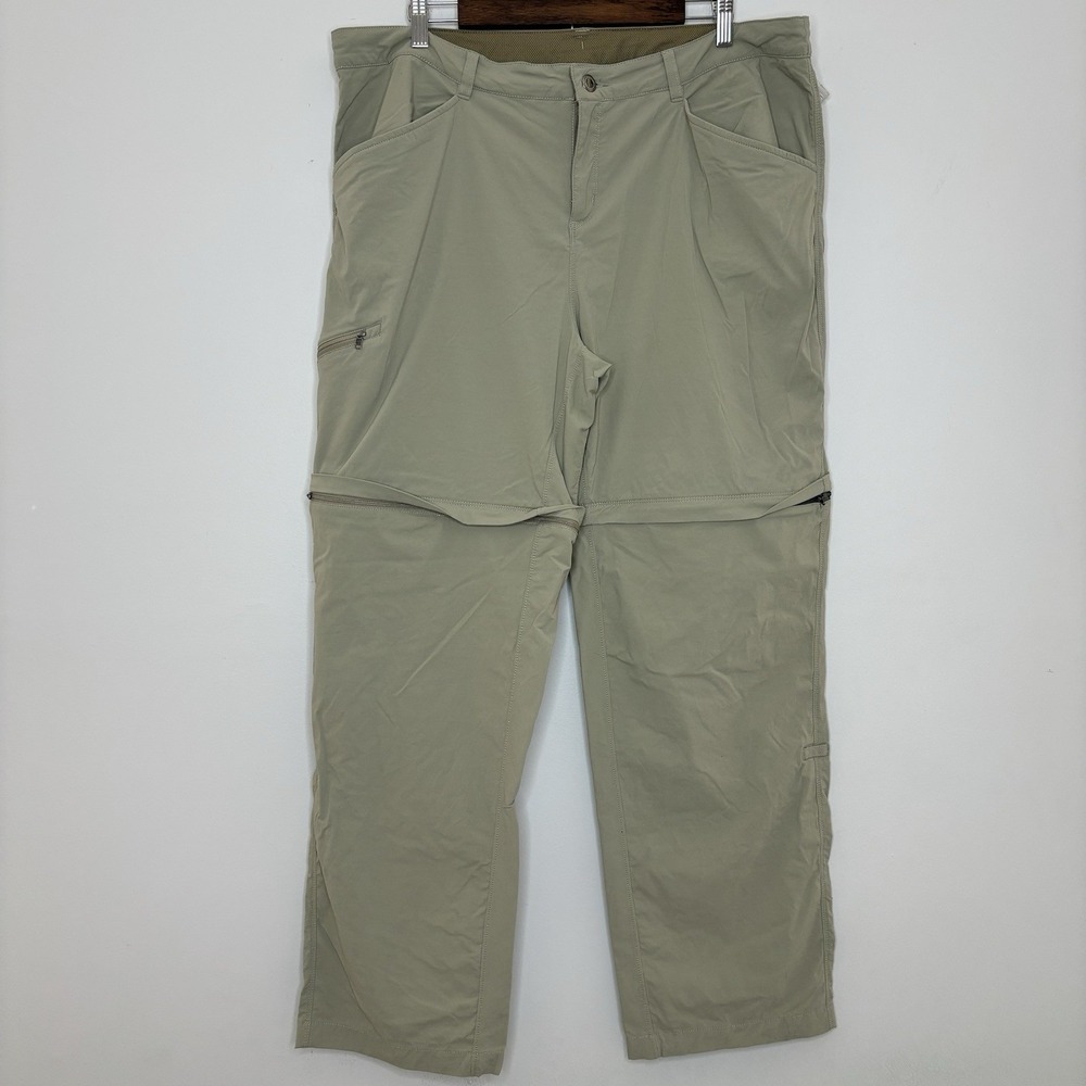 Patagonia Quandary Pants Gorpcore 18 Tan Hiking Granola Convertible Activewear - Picture 1 of 15